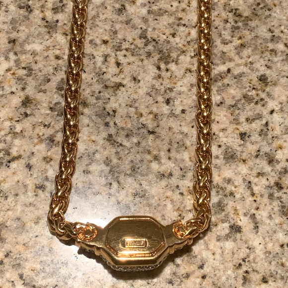 ♥️SWAROVSKI CHAIN NECKLACE GARNET CRYSTAL PENDANT✨ - Picture 10 of 15